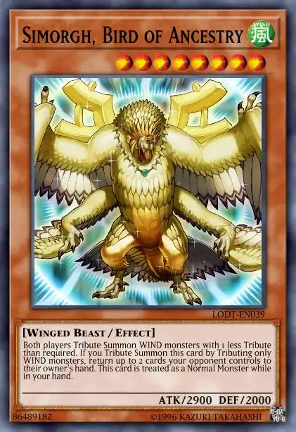 Edison Rulings for Simorgh, Bird of Ancestry